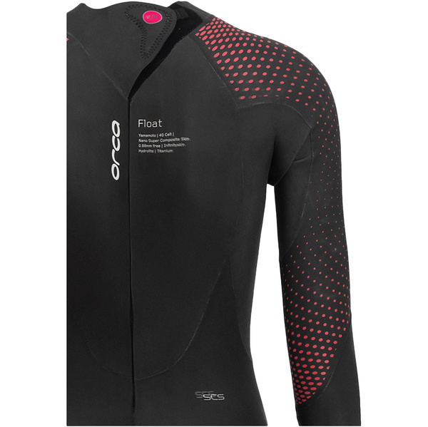 2024 Orca Womens Athlex Float Back Zip Triathlon Wetsuit MN56TT44 - Red Buoyancy